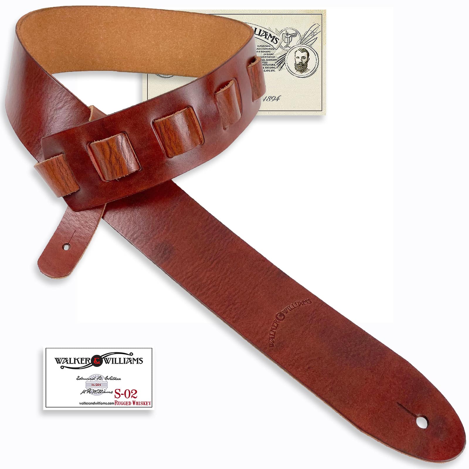 S-02 Heavy Textured Whiskey Brown Full Grain Extra Thick Soft Italian  Leather Rugged Finish Strap – Walker & Williams